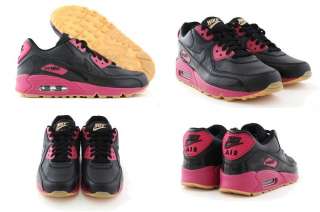 NIKE WOMENS AIR MAX 90 Running Shoe 95 Black/Pink 6.5  