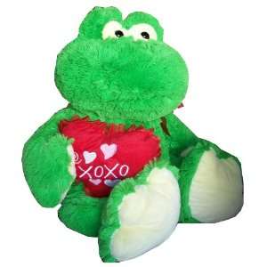  Large Plush Frog with Xoxo Heart Toys & Games