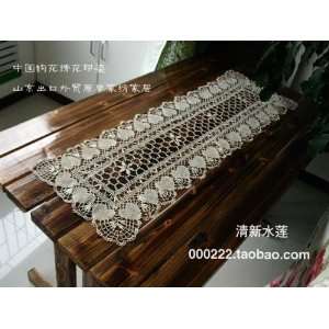 Chic Handmade Bobbin Lace Heart Table Runner16x72