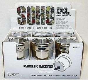 SOHO 21 Piece Stainless Steel Magnetic Spice Rack  