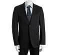 hugo boss navy cotton eagle 2 shade 1 2 button suit with flat front 