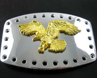   America Eagle Glede Animal Metal Buckle +Soft Leather Belt Boy Mens