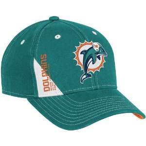  Miami Dolphins Reebok Aqua Structured Adjustable Hat 
