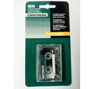  MC 30 Micro Cassette Tape, High Quality 30 Min Tape for 