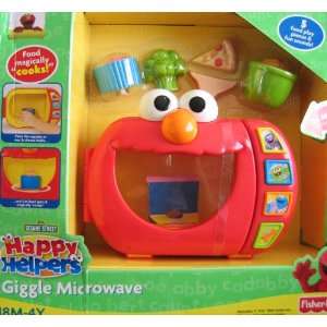  Elmo Happy Helpers Giggle Microwave w 5 Food Pieces & Fun 