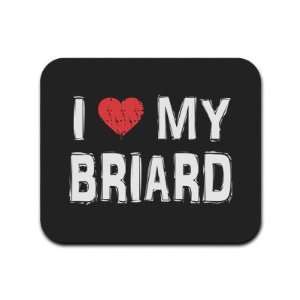    I Love My Briard Mousepad Mouse Pad: Computers & Accessories