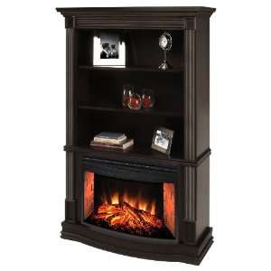  Muskoka Picton Electric Fireplace with curved firebox and 