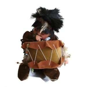  Sleeping Native American Doll with Drum Toys & Games