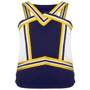   Charisma Cheerleaders Uniform Shells 76 NAVY/WHITE/GOLD WOMENS XS