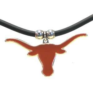    Texas Longhorns Pendant leather necklace