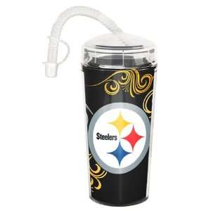  Pittsburgh Steelers NFL Double Wall Dombed Tumbler 16oz 