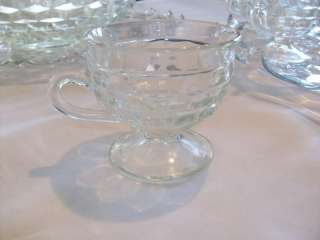 CUBIST CUBE depression glass PUNCH BOWL Underplate 12 CUPS Serving 