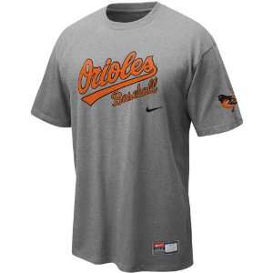  Nike Baltimore Orioles Ash 2011 MLB Practice T shirt 