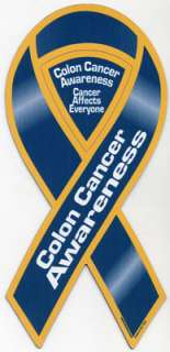 Colon Cancer Awareness Ribbon Magnet. Place this ribbon magnet on your 