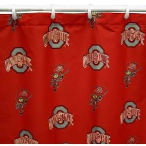  Ohio State Buckeyes 70 x 72 Printed Shower Curtain 