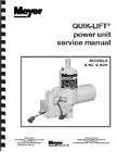 Meyer Snow Plow Power Unit Service Manual E 60 E 60H