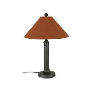 Catalina Outdoor Table Lamp with Sunbrella Shade Lamp Finish Bronze 