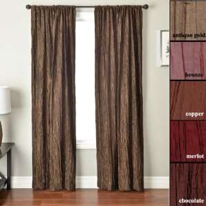  96 Long Emera Faux Crinkle Curtain Panel: Home & Kitchen