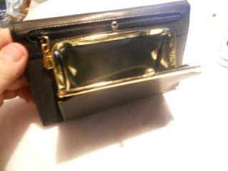 New Rolfs Nostalgia Frame Checkbook Wallet,Black  