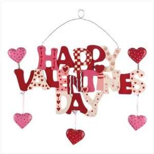   Valentines Day Decorative Wood Metal Hanging Sign