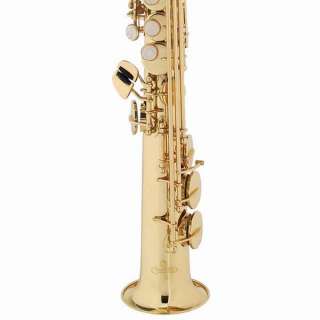 Cecilio SS 280 Gold Lacquered Soprano Saxophone Sax  