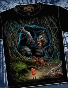 Black Forrest Werewolf T Shirt Halloween Costume Horror  