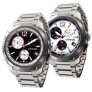 Swiss Sport Chronograph Watch with Sapphire Crystal by Lowen  