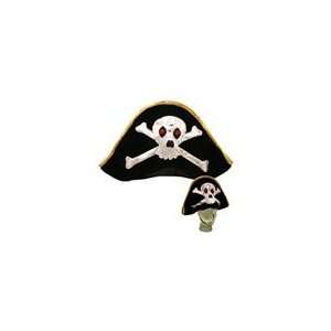    L.E.D. Flashing Skull Light Up Pirate Hat: Health & Personal Care