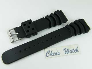 HQ 20mm PVC Rubber Band Strap Fits Seiko Watch 20 mm  