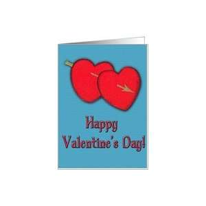  Textured Hearts Valentine Card Card Health & Personal 