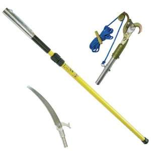   Telescoping Fiberglass Pole with Pruner and Pole Saw Heads by Jameson