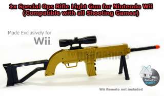 1x Special Ops Rifle Sniper Light Gun w/Scope for Call of Duty Wii 