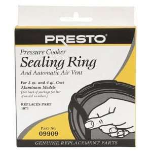 Presto Pressure Cooker Sealing Ring/Automatic Air Vent Pack (3   4 