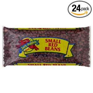 Jack Rabbit Beans, Small Red, 1 pounds (Pack of 24)  