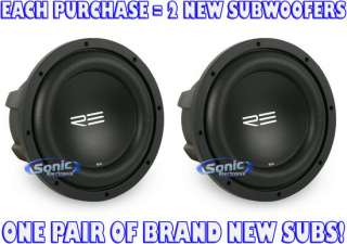 RE Audio SXX10D4 (SXX10 D4) 10 Dual 4 ohm SXX Car Subwoofers/Sub 