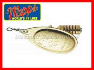 AGLIA GOLD MEPPS SPINNER FISHING LURE CHOOSE SIZE  