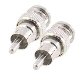  Gino BNC Male to RCA Male Connector Adapter for CCTV Video 