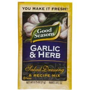 Good Seasons Salad Dressing & Recipe Mix, Garlic & Herb, 0.75 oz