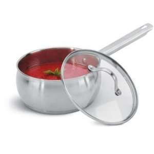  Exeter Classic Brushed Stainless Sauce Pan with Lid 2.3 Qt 