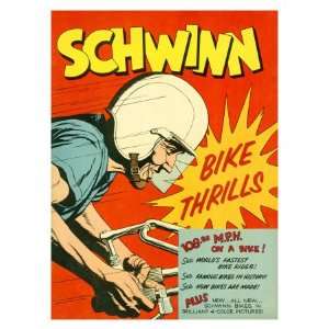  Schwinn Bicycle Story Giclee Poster Print, 18x24