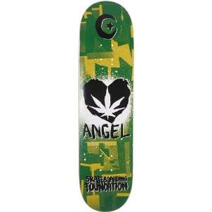  Foundation F Ink Blot Pro Series Skateboard Deck   Angel 