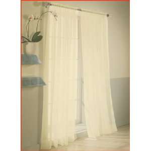   Twist Voile Sheer Window Panels Curtain 59 W x 63 L by Designables