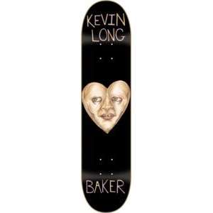   Long Ugly Heart Face Skateboard Deck   8 x 31.75
