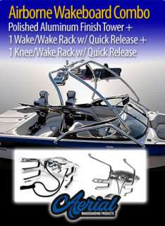 AERIAL WAKEBOARD TOWER PACKAGE INCLUDES AIRBORNE TOWER & (2) QUICK 