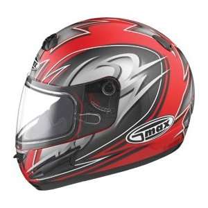  Gmax GM38S Snowmobile Helmet RED MULTI MD Automotive