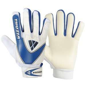  Vizari Youth Match Goalie Gloves White/Royal/4 Sports 