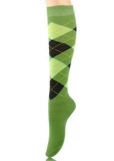  Cute Green Knee High Socks Great Argyle Pattern Clothing