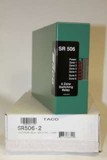 Taco Pump 6 zone Switching Relay SR506 2  