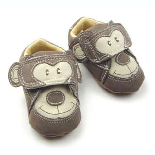   Baby Boys Monkey Faux Leather Walking Shoes 3 6Months SA545  