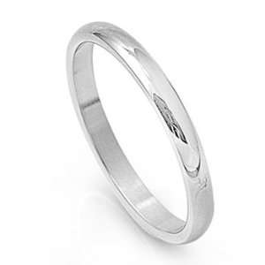  Stainless Steel Plain Ring Size10 Jewelry